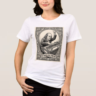 ロックを信じる者たち 100ロックフランクリンキーボーディスト トライブレンドTシャツ