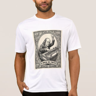 ロックを信じる者たち 100ロックフランクリンキーボーディスト Tシャツ
