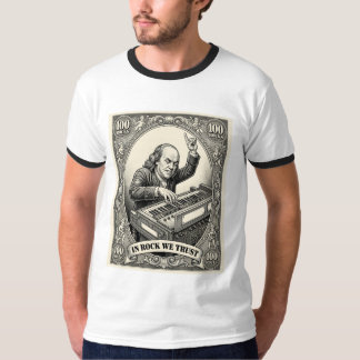 ロックを信じる100の岩石 フランクリン・キーボーディスト Tシャツ