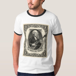ロックを信じる 1ロック ワシントン ギター ビンテージ Tシャツ