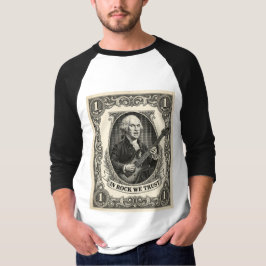 ロックを信じる 1ロック ワシントン ギター ビンテージ Tシャツ