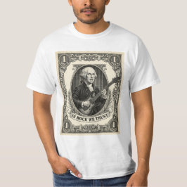 ロックを信じる 1ロック ワシントン ギター ヴィンテージ Tシャツ
