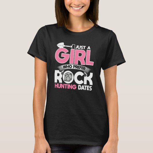 ロックを好む女の子の狩りデートRock Quo Tシャツ (正面)