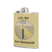 ロックを打ち付けよう!ロゴ フラスク (左)