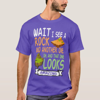 ロックを見つけた地質学者 ミネラルロック コレクション Tシャツ
