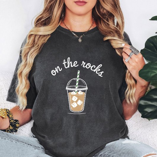 ロックアイスコーヒーデザイン Tシャツ