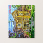 ロックアイランドイリノイ州クリスマスグリーティング ジグソーパズル (縦)