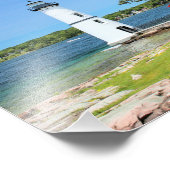 ロックアイランドライトハウスニューヨークフォトプリント フォトプリント            (角)