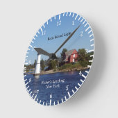 ロックアイランド光時計 ラウンド壁時計 (傾斜)