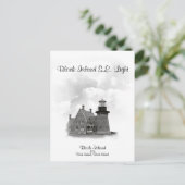 ロックアイランド南東ライト、ロードアイランド ポストカード (スタンド正面)