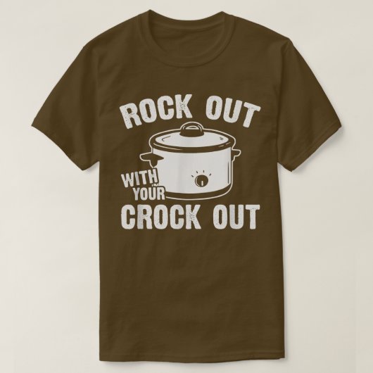 ロックアウトあなたのクロックおもしろいアウトポット調理師 Tシャツ (デザイン正面)