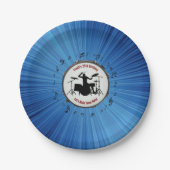 ロックアウトとドラマー誕生日パーティー紙プレート ペーパープレート (正面)