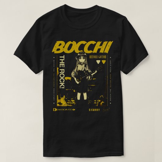 ロックアニメをおもしろい買う Tシャツ (デザイン正面)