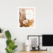 ロックアバイベビー子供部屋ライムベビーシャワーウェルカム ポスター (ホームオフィス)