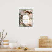 ロックアバイベビー子供部屋ライムベビーシャワーウェルカム ポスター (キッチン)