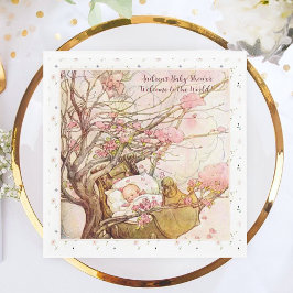 ロックアバイベビー子供部屋ライムベビーシャワーナプキンズ スタンダードランチョンナプキン