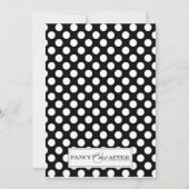 ロックアビリーのウェディング 招待状 (裏面)