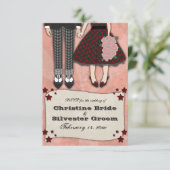 ロックアビリーウェディング、 出席お願いします 出欠カード (スタンド正面)