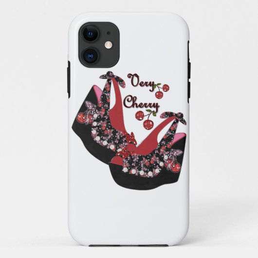 ロックアビリーチェリーシューズ Case-Mate iPhoneケース (裏面)