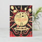 ロックアビリー女子ボウリングパーティー招待状 招待状 (スタンド正面)