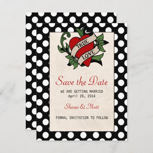 ロックアビリー Save the Date セーブザデート (正面/裏面)