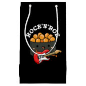 ロックアンドローおもしろいすしプリン濃色BG スモールペーパーバッグ (正面)