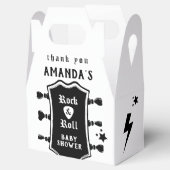 ロックアンドロールのギターのベビーシャワー フェイバーボックス (オープン)