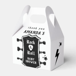 ロックアンドロールのギターのベビーシャワー フェイバーボックス