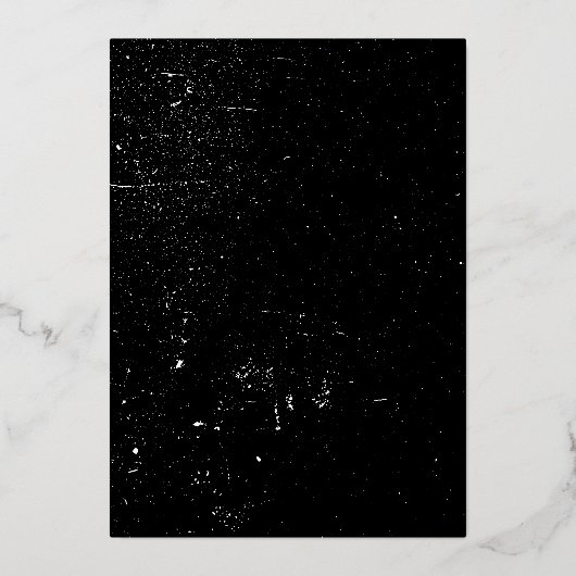 ロックアンドロールのギターのベビーシャワー 箔招待状 (裏面)