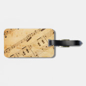 ロックアンドロールのギター音波ヴィンタグラゲッジタグ ラゲッジタグ (裏面横)