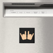 ロックアンドロールの手サイン マグネット (インサイチュ (食洗機))