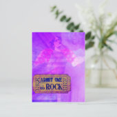 ロックアンドロールエンジェルデジタルコラージュ ポストカード (スタンド正面)