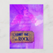 ロックアンドロールエンジェルデジタルコラージュ ポストカード (正面)