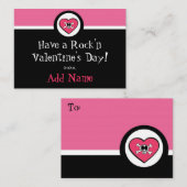 ロックアンドロールガールバレンタファンキーーヌ ノートカード (正面/裏面)