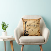 ロックアンドロールギター音波ヴィンタグ クッション (椅子)