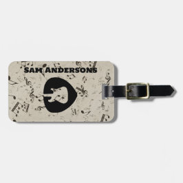 ロックアンドロールギター音波荷物タグ ラゲッジタグ