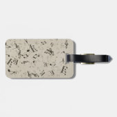 ロックアンドロールギター音波荷物タグ ラゲッジタグ (裏面横)