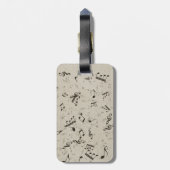 ロックアンドロールギター音波荷物タグ ラゲッジタグ (裏面縦)