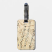 ロックアンドロールギター音波荷物タグ ラゲッジタグ (裏面縦)