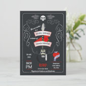 ロックアンドロールシャルボードブライダルシャワー 招待状 (スタンド正面)