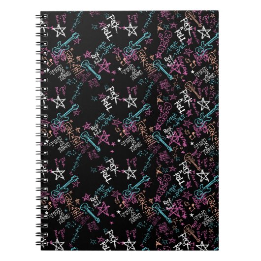 ロックアンドロールスパイラルフォトノートブック ノートブック (正面)