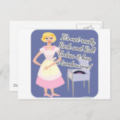 ロックアンドロールタンブリンフィフティーズ主婦 ポストカード (正面/裏面)