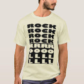 ロックアンドロールデザイン Tシャツ (正面)