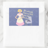 ロックアンドロールハウスマザイモットスローガンおもしろい 長方形シール (バッグ)