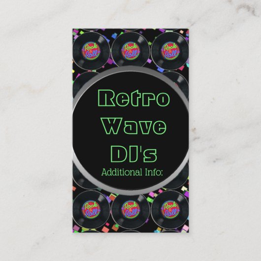 ロックアンドロールビニール名刺2 名刺 (正面)