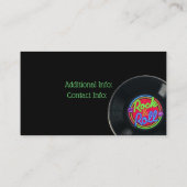 ロックアンドロールビニール名刺 名刺 (裏面)