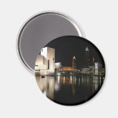 ロックアンドロールホールオブフェイムクリーブランドオハイオ マグネット (正面/裏面)