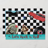 ロックアンドロール招待状 (正面/裏面)