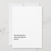 ロックアンドロール結婚式招待状 招待状 (裏面)