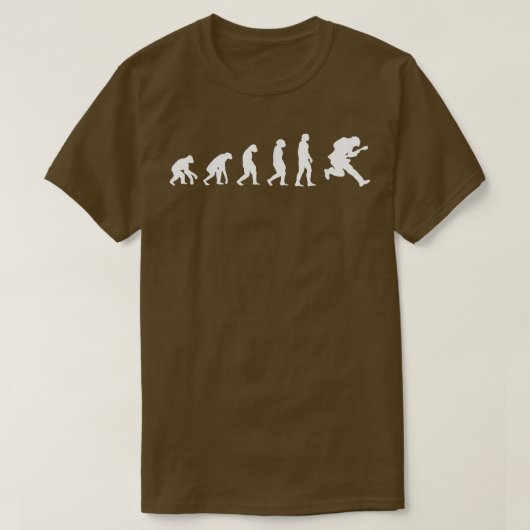 ロックアンドロール進化電子ロックギター2743 Tシャツ (デザイン正面)